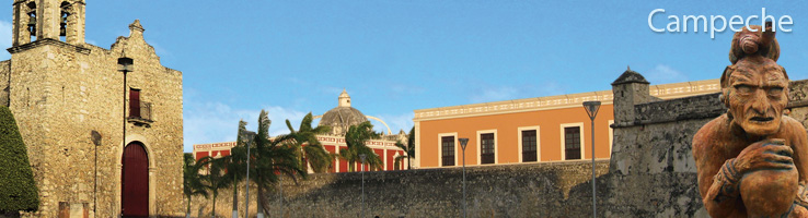 Campeche, vit cette belle ville fortifiée entourée par le charme de l'époque coloniale et magique qui vous fera soupirer