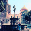 Puebla; el zócalo y la catedral